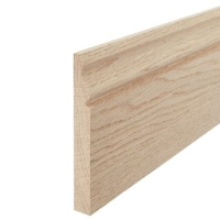 25 x 150mm Nom American White Oak Ogee Skirting