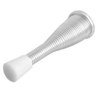 Flexible Nickel Plated Door Stop Pack of 2