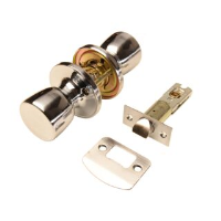 Era Passage Knob Set & Latch Polished Chrome