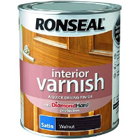 Ronseal Quick Drying Varnish 750ml Satin Walnut