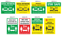 Bespoke Social Distancing Floor Stickers