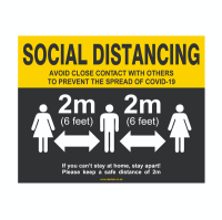 Branded Social Distancing Floor Tags For Railway Stations