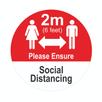 Branded Social Distancing Stickers For Offices