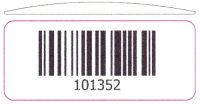Domed Plastic Barcode Tags