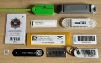 Ruggedised Metal Keyring Barcode