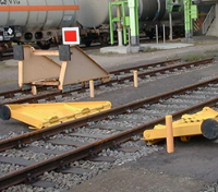 Folding Train Buffer Stops