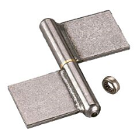 Lift Off Flag Hinges - Mild Steel with Steel Pin and Ball Bearing Washer