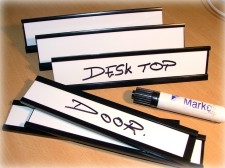 TRAK' STYLE DRY WIPE DESK PLATE Distributors