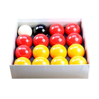 Red & Yellow Standard 2” Ball Set With 1 7/8” Cue Ball