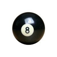 Black No.8 Ball Standard 2 1/4 Inch