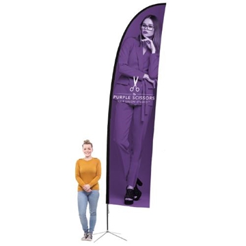 Branded Quill Standing Flags