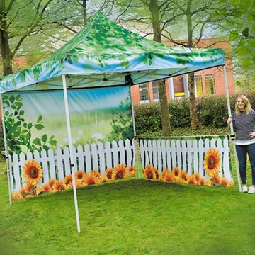Square Frame Waterproof Printed Canopy