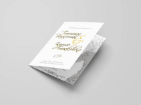  Folded Order of Service Printing