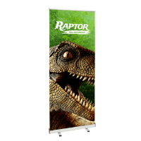 Custom Made Raptor Roller Banners Stand With Graphic