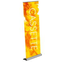 Custom Made Cassette R Banner Stand