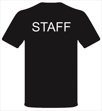 Pre-printed STAFF T-Shirts UK