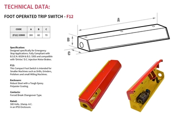 Foot Operated Trip Switch - F12