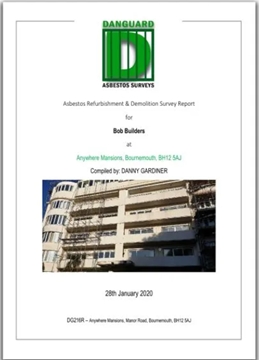 Asbestos Refurbishment And Demolition Surveys