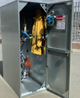 Stylish Vertical Bike Lockers For Bus Stations