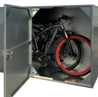 Custom Made Galvanised Horizontal Bike Lockers For Office Buildings