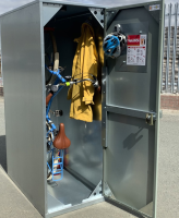 High Quality Secure Vertical Bike Lockers For Universities 