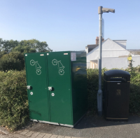 High Quality Easy To Use Vertical Bike Lockers For Schools