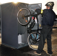 Custom Made Charging Bike Lockers