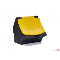 Grit Bin for Road Salt - 6cu.ft (170ltr) Black and Yellow