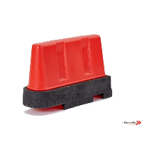 Plastic Road Barrier 1000mm Traffic Separator - Red Suppliers