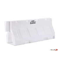 Plastic Road Traffic Barrier 2000mm Universal Separator - White Suppliers