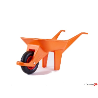 Plastic Wheelbarrow With Pneumatic Tyre - Orange Suppliers