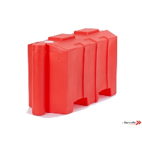 Plastic Road Barrier - 600mm Utopian Kerb - Red Manufacturers