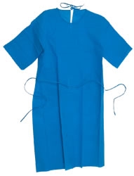 Blue Short Sleeved Gown