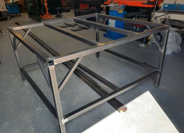 Custom made welded industrial benches Milton Keynes