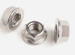 Stainless Steel Non Serrated Flanged Nuts DIN 6923