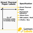 Blue Zebra Printer Labels - Thermal Eco Labels For Zebra Printers