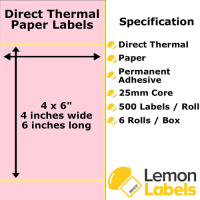 Suppliers Of Pink Thermal Printer Labels - Thermal Eco Paper On Permanent Adhesive