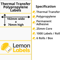 Suppliers Of Gloss Polypropylene Labels - For Outdoor Use In Kent