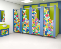 Robust Toilet Cubicles for Kids