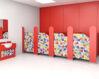 Robust Toilet Cubicles for Nurseries