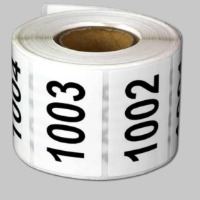 Self Adhesive Numbering Stickers 