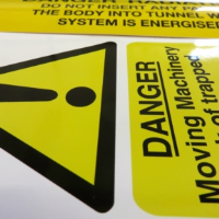 Customizable Fluorescent Machinery Stickers In the UK