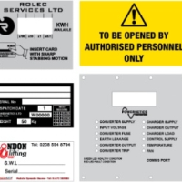 Metallic Machinery Stickers For The Construction Industry