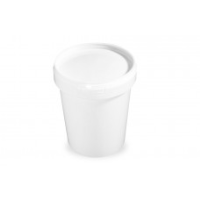 SMALL VOLUME ROUND TUB - JETB 1000ML WHITE