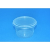 250 ML POLYPROPYLENE CLEAR POT - 97MM