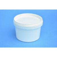 550 ML WHITE TAMPER EVIDENT TUB and LID