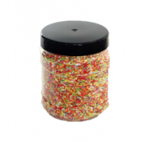 1350 ML CLEAR SQUARE ROUND JAR - 110MM NECK