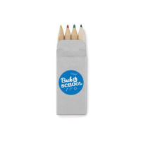 4 mini coloured pencils