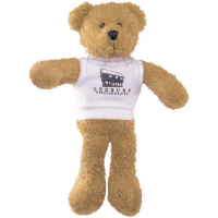9'' Scraggy Bear with White T Shirt