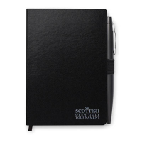 A6 notebook with pen